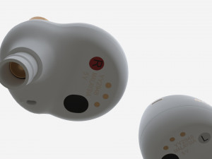 SONY Wireless Earbuds WF-1000XM4 white Modello 3D