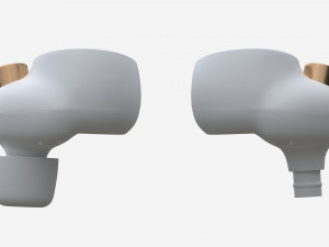 SONY Wireless Earbuds WF-1000XM4 white Modello 3D