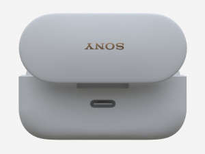 SONY Wireless Earbuds WF-1000XM4 white Modello 3D