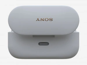 SONY Wireless Earbuds WF-1000XM4 white 3D Model