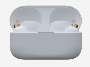 SONY Wireless Earbuds WF-1000XM4 white Modello 3D