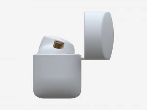 SONY Wireless Earbuds WF-1000XM4 white 3D Model