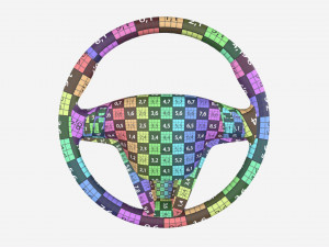 Steering wheel Model 3D