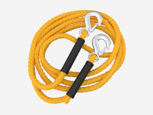 Towing Rope With Metal Hooks Modelo 3D