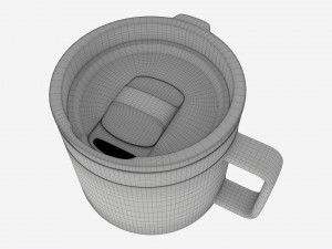 Vacuum Travel Mug With Slider 3D Модель