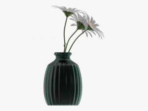 Vase with daisies 3D मॉडल