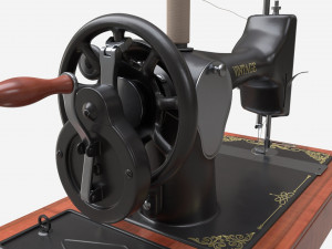 Vintage Handcrank Sewing Machine Modelo 3D