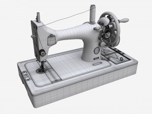 Vintage Handcrank Sewing Machine Modelo 3D