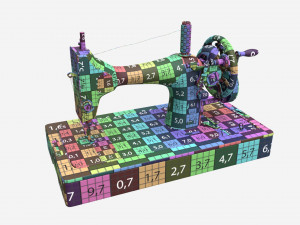 Vintage Handcrank Sewing Machine Modelo 3D