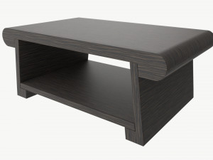 Wooden Japanese Tea Table 3D Model