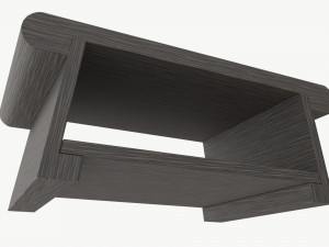 Wooden Japanese Tea Table 3D Model