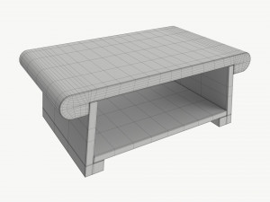 Wooden Japanese Tea Table 3D Model