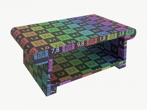 Wooden Japanese Tea Table 3D Model