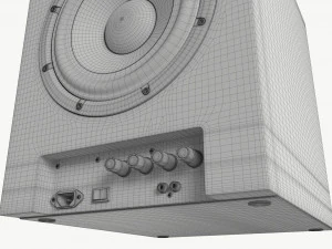 Subwoofer attivo Modello 3D