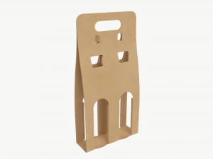 Porta-garrafas de cerveja em papel&atilde;o 02 Modelo 3D