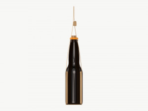 Beer bottle cardboard carrier 02 Modello 3D