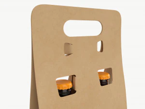 Porta-garrafas de cerveja em papel&atilde;o 02 Modelo 3D