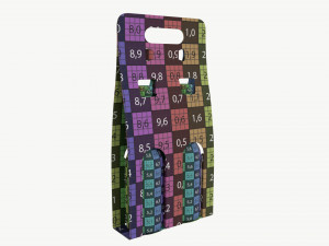 Beer bottle cardboard carrier 02 Modello 3D