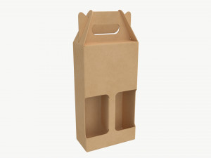 Beer bottle cardboard carrier 03 3D 모델