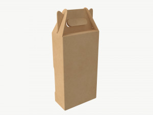 Beer bottle cardboard carrier 03 3D 모델
