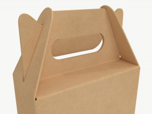 Beer bottle cardboard carrier 03 3D 모델