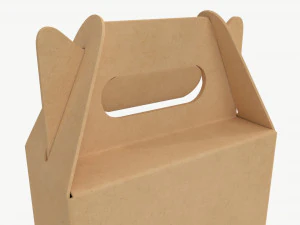 Beer bottle cardboard carrier 03 3D Model