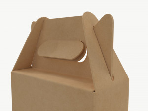 Beer bottle cardboard carrier 03 3D 모델