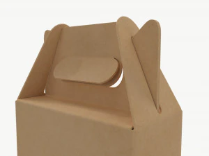 Beer bottle cardboard carrier 03 3D Model