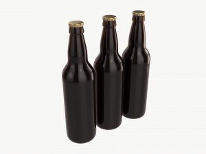Beer bottle cardboard carrier 04 Model 3D