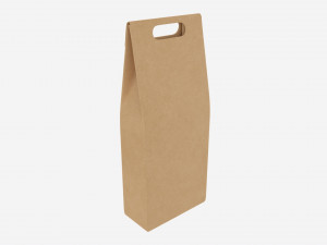 Beer bottle cardboard carrier 06 3D Model