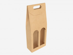 Beer bottle cardboard carrier 06 3D Model