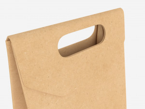 Beer bottle cardboard carrier 06 3D Model