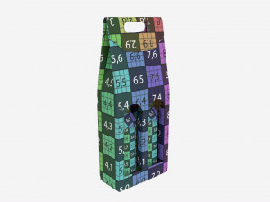 Beer bottle cardboard carrier 06 3D Model