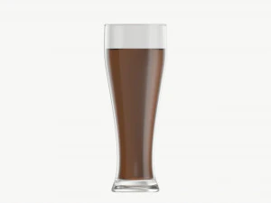 Beer glass with foam 02 3D Model