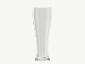 Beer glass with foam 02 3D Model