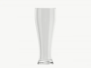 Beer glass with foam 02 3D Model
