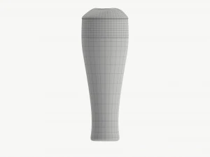 Beer glass with foam 02 3D Model