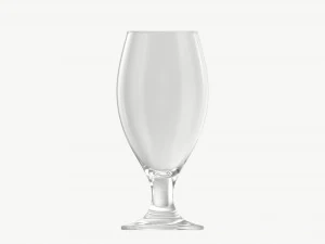 Beer glass with foam 03 3D Model