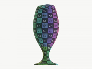 Beer glass with foam 03 3D Model
