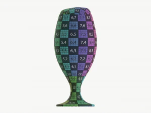 Beer glass with foam 03 3D Model