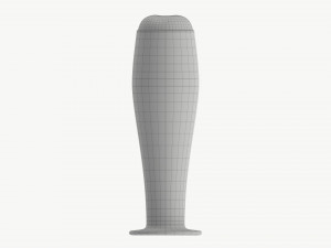 Beer glass with foam 04 3D 모델
