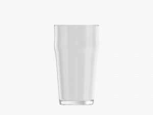 Beer glass with foam 05 3D Модель