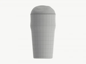 Beer glass with foam 05 3D Model
