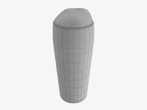 Beer glass with foam 06 Modèle 3D