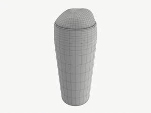 Beer glass with foam 06 3D Model