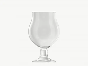 Beer glass with foam 07 3D Model