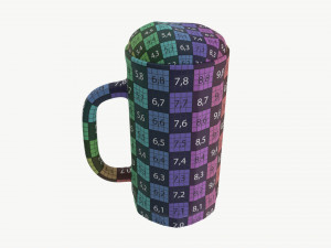 Beer mug with foam 01 Modelo 3D