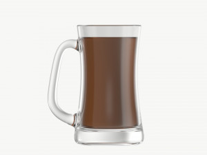 Beer mug with foam 02 3D मॉडल