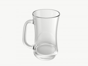 Beer mug with foam 02 3D मॉडल