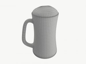 Beer mug with foam 02 3D मॉडल